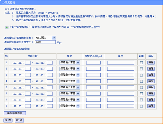 路由器SOHO级路由器应用（一）—IP带宽限制应用举例